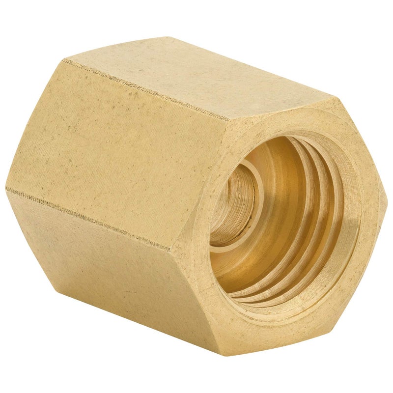 4LIFETIMELINES Brass Brake Line Union - 3/16, 3/8-24 SAE Inverted, 10 per Bag - Image 1